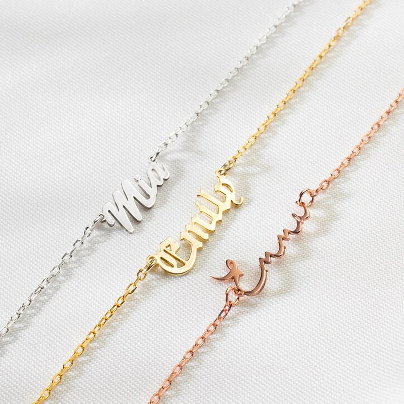 Lemegeton Customized Name Anklets for Women Men Personalized Foot Anklet Stainless Steel Chain Anklet Beach Summer Jewelry Gifts 250906