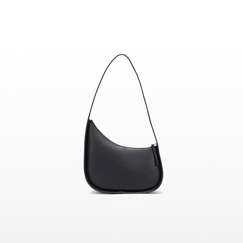2025 Half-Moon Bag High-Quality Genuine Leather Handbag Single-Shoulder Armpit Bag Women's Bag