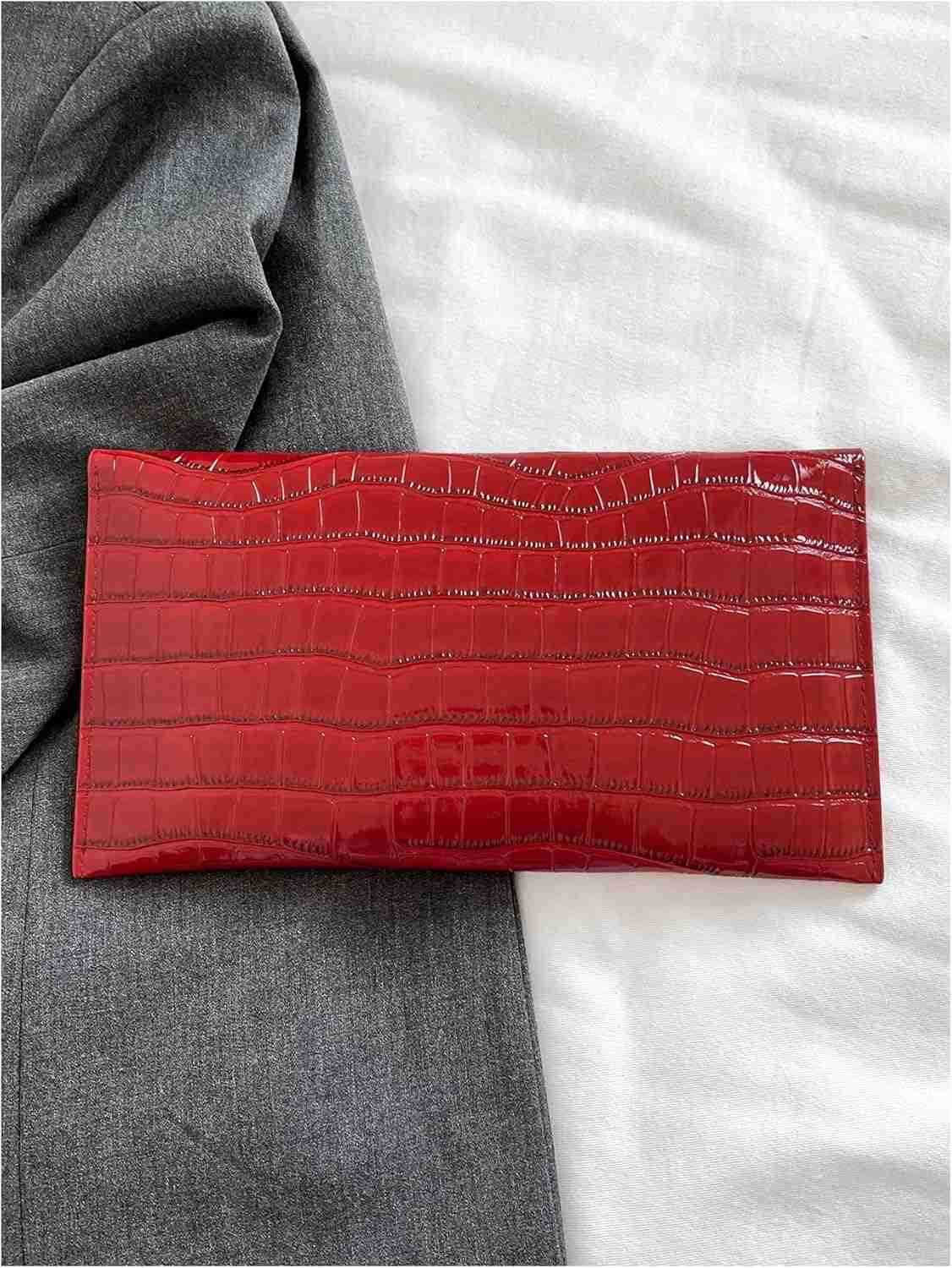 Womens Clutch Evening Bags Trendy Envelope Handbags Metallic PursesW250908