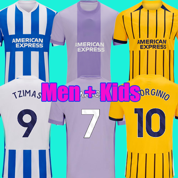 25 26 Brighton BHAFC JOAO PEDRO BALEBA RUTTER soccer jersey 2025 2026 football shirt Men kids kit set tops