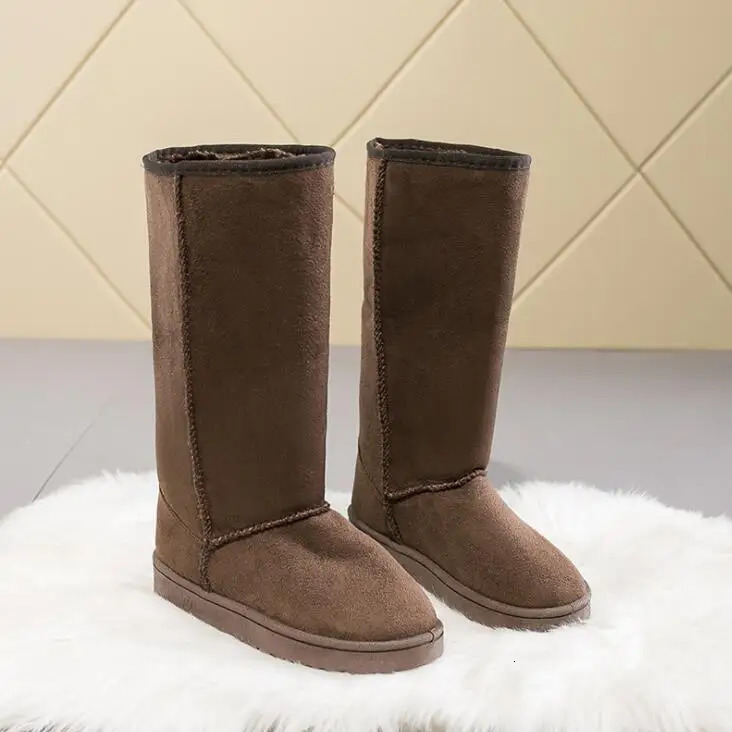 winter hightube fashion allmatch warm thick snow boots with bow knot snow boots women flatheel snow boots 250903 - view 5