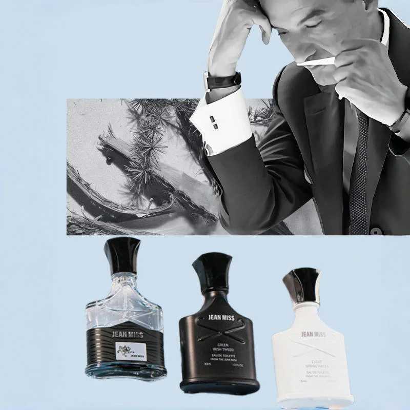 3pcsset Mens Perfume Set Silver Mountain Spring 3 Scents Fragrance Set Portable Napoleon Irish Perfume Longlasting Gift Box W250908