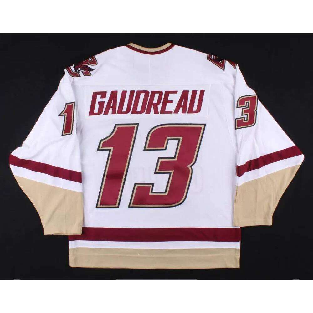 Retro Gaudreau 13 Hockey Jersey High School Custom Name Sewn Youth/Men S-6XL Free shipping