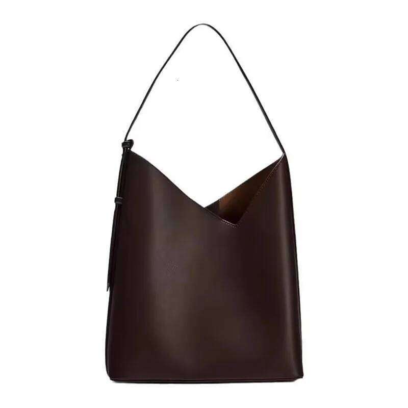 Fashion Women Shoulder Bags Designer Large Capacity Buckets Pu Leather Handbags Coffee Underarm Bag