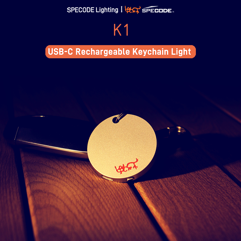 K1 Round Keychain Flashlight Type-C Direct Charging Mini Convenient Light Emergency Decorative Beautiful Gift Pendant
