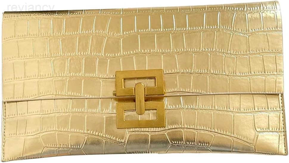 Womens Clutch Evening Bags Trendy Envelope Handbags Metallic PursesW250908