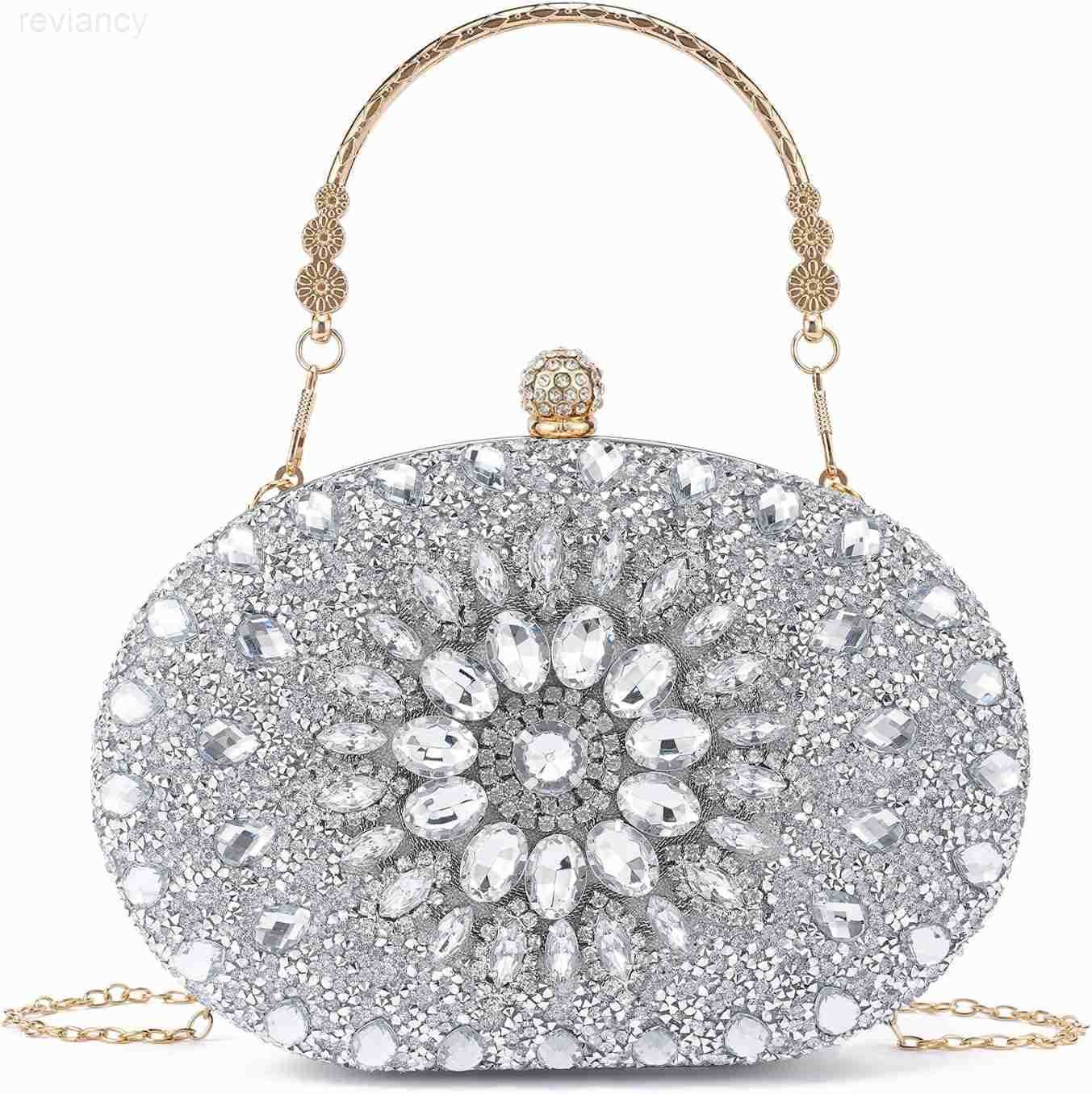 Womens Evening CluTCh Purses RhinESTone Bag Handbags For Weddings Formal Prom PartyW250908