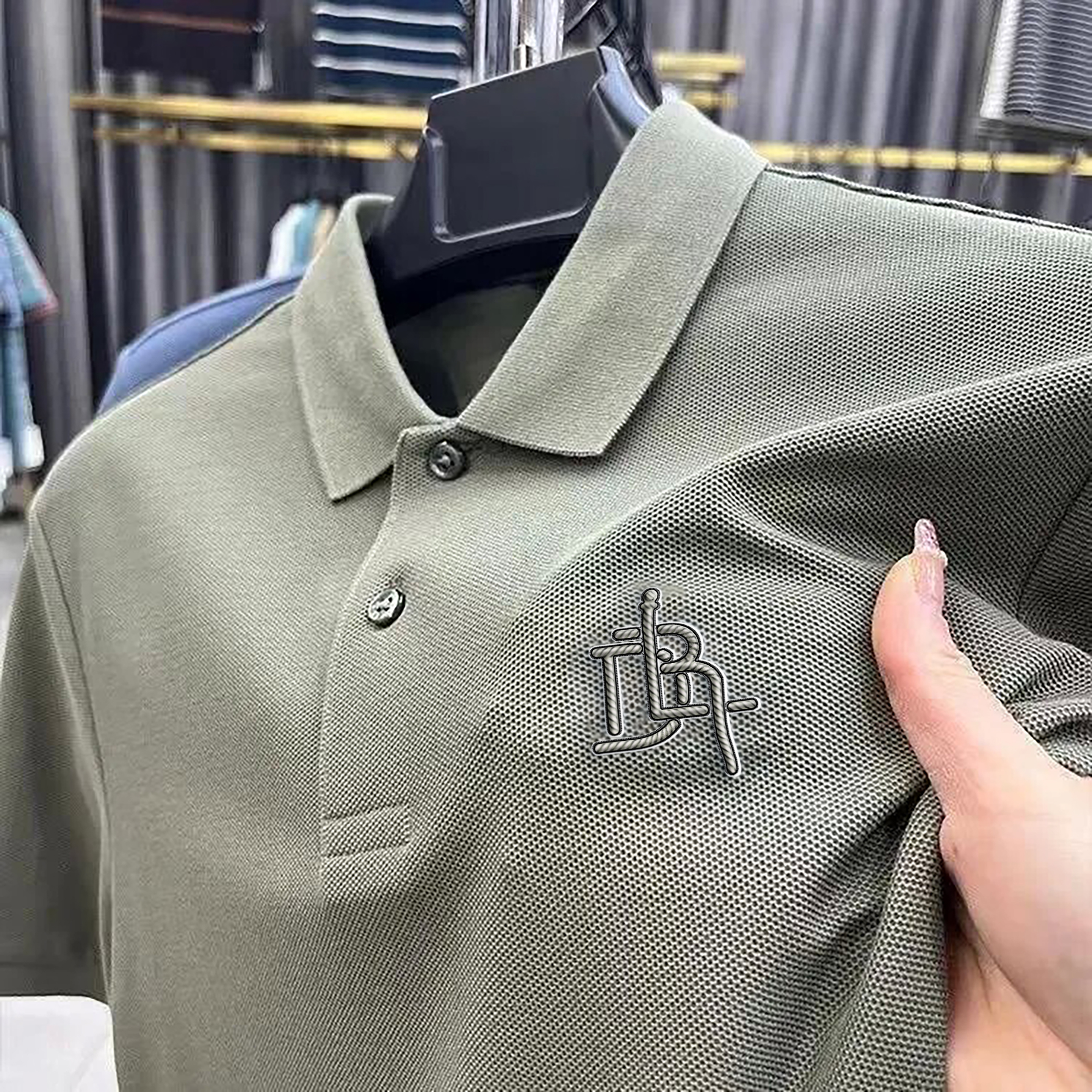 Men's Polos Cotton High-end Luxury Short Sleeve Polo Shirt 2025 Summer Designer Brand Logo Embroidered T-shirt Fashion Wear