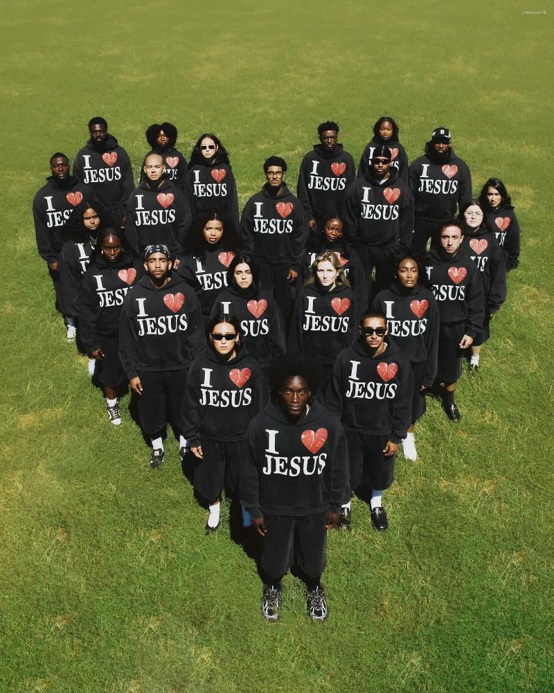 Women's Hoodies Men Women Hip Hop Jesus Letter Printed Hoodie Oversized Loose Retro Hooded Pullover Fashion Street Sweatshirt Goth