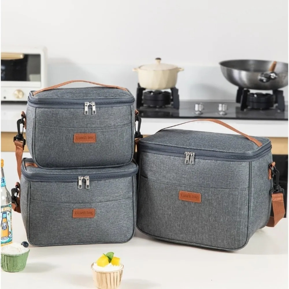 Portable Multifunctional Lunch Bag Large Capacity Thermal Waterproof Insulated Bag Travel Cooler Picnic Lunch Box Outdoor 250908