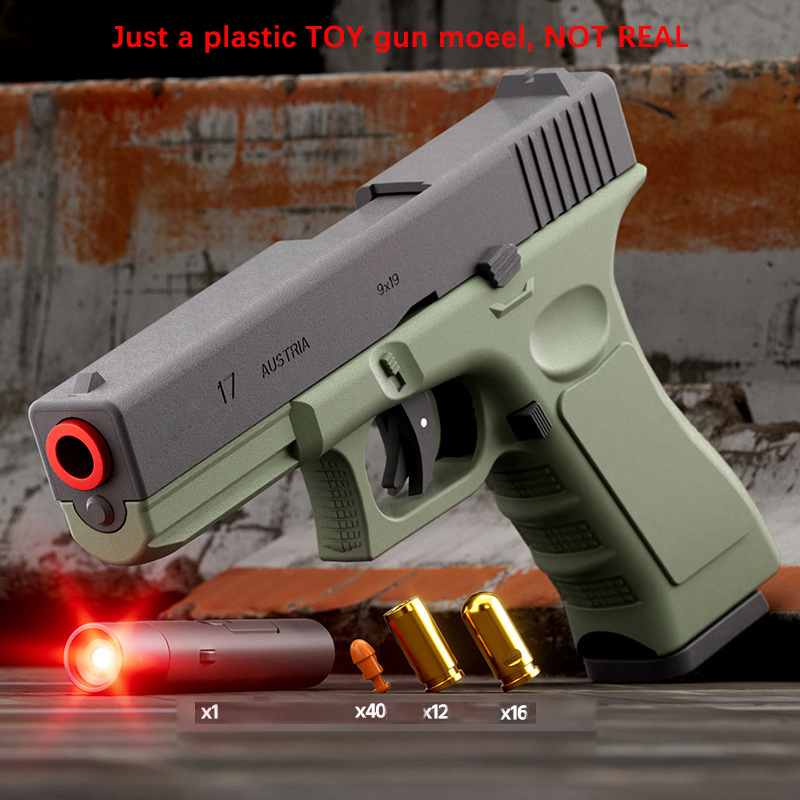 Colt Automatic Shell Ejection Pistol Laser Version Toy Gun For Adults Kids Outdoor Games dh5727163