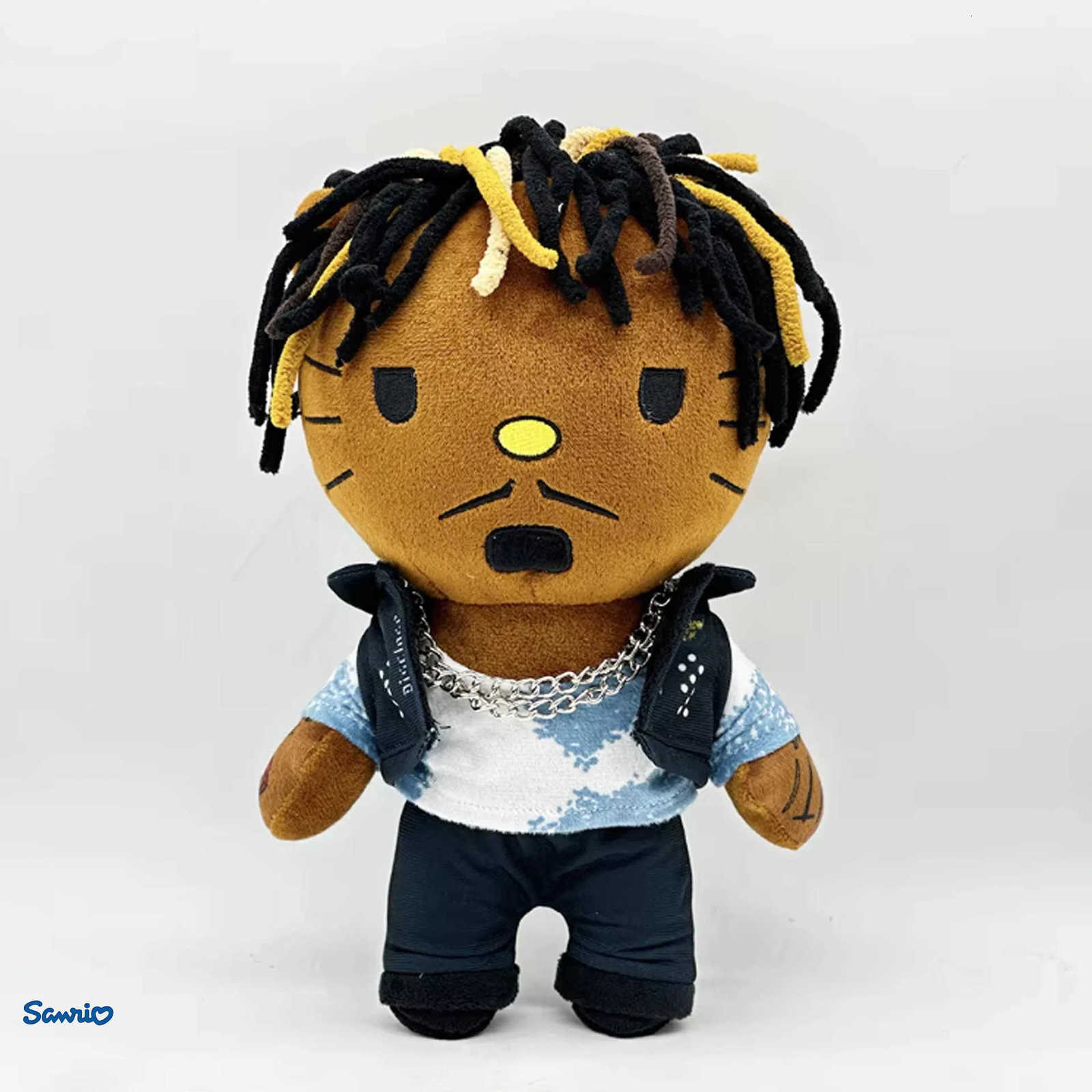 Sanrio Hello Kitty as Juice WRLD Plush Doll Plushies Soft Stuffed Toys 25cm Cute Kids Boys Girls Birthday Christmas Gifts L250908