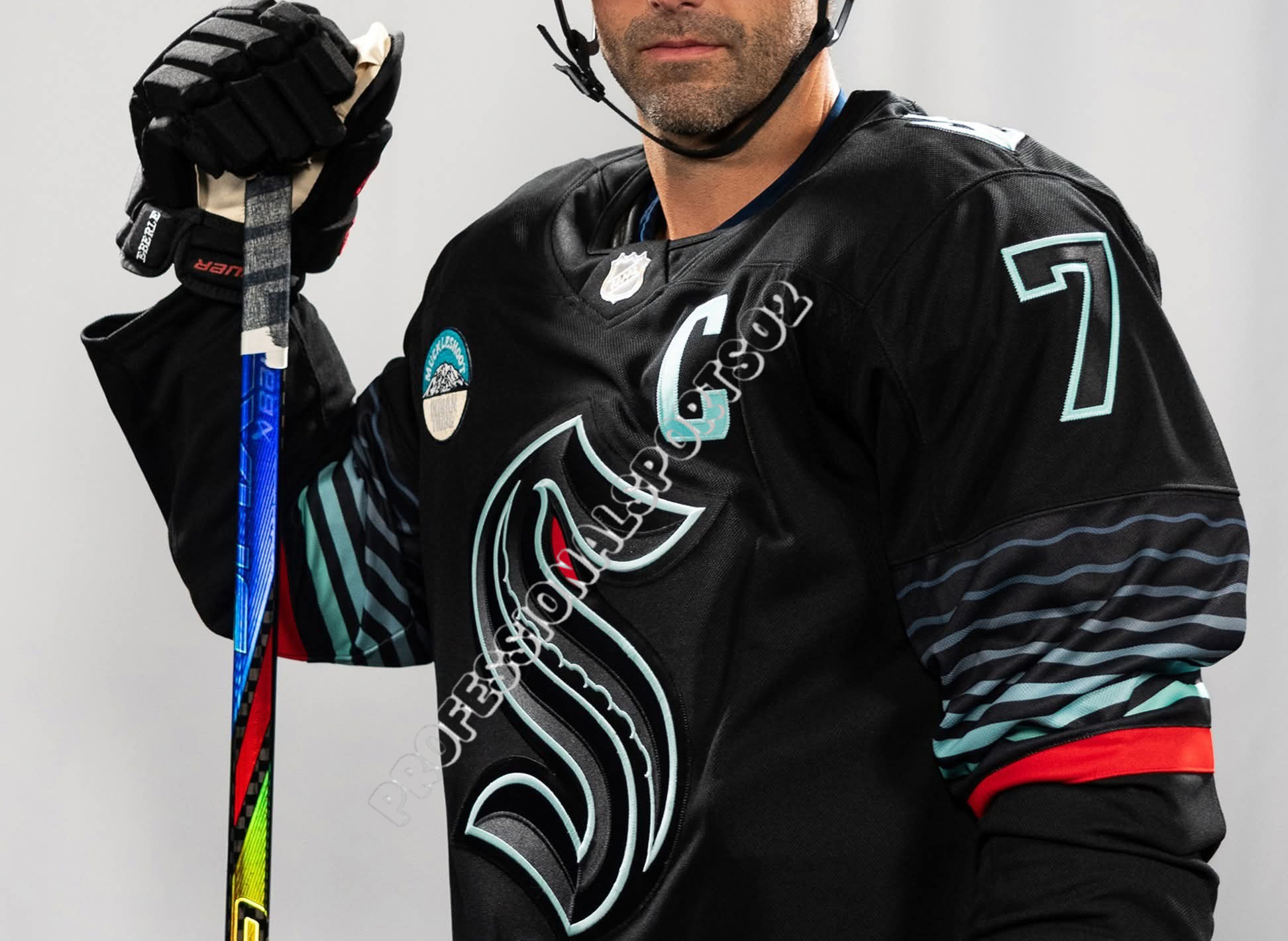Seattle Krakens Jersey 10 Beniers 7 Eberle A 31 Grubauer Brandon Tanev Yanni Gourde Jared McCann Hockey Jerseys