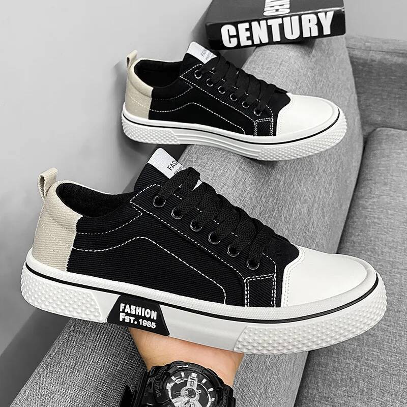 2025 New Korean Men's Canvas Shoes Designer Fashionable and Versatile Low cut Men's Casual Sports Shoes Trendy Hot Selling Casual Shoes