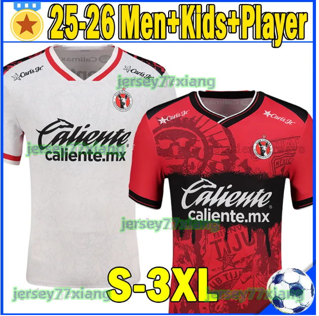 XXXL 25 26 Club Tijuana D.BLANCO soccer jerseys Club NICHOLSON BOYA Player Version football shirts 2025 2026 CORONA POROZO BILBAO Thailand Quality men Uniforms 3XL