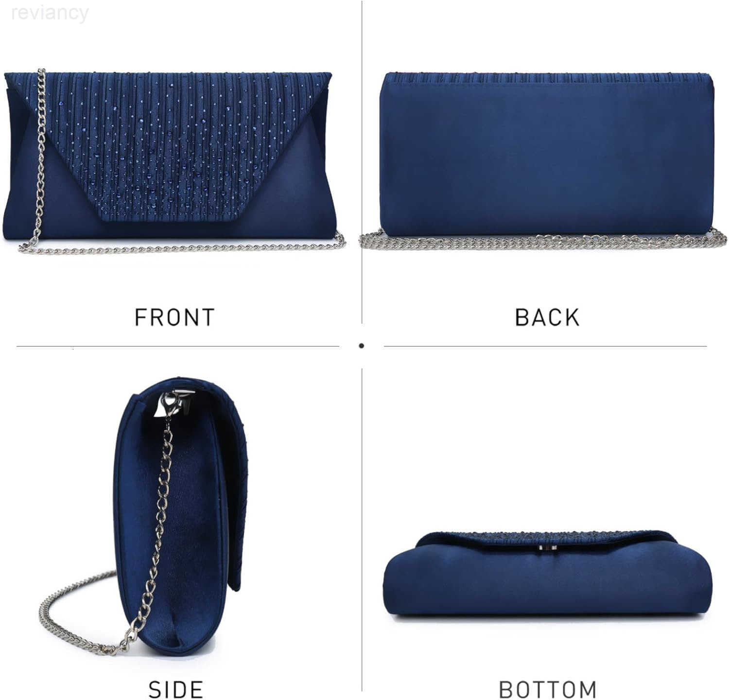 Women Evening Bags Wedding Purses Handbags Party Clutches Cocktail Prom Formal Clutch with Glitter RhinestonesW250908