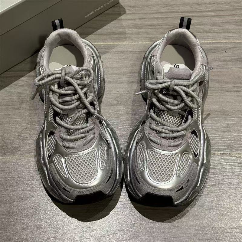 Leather Flat Ladies Running Shoes NEW Lace-up Casual Sneakers Fashion Painted Graffiti Lace Up Sports Shoes for Women 8b7e