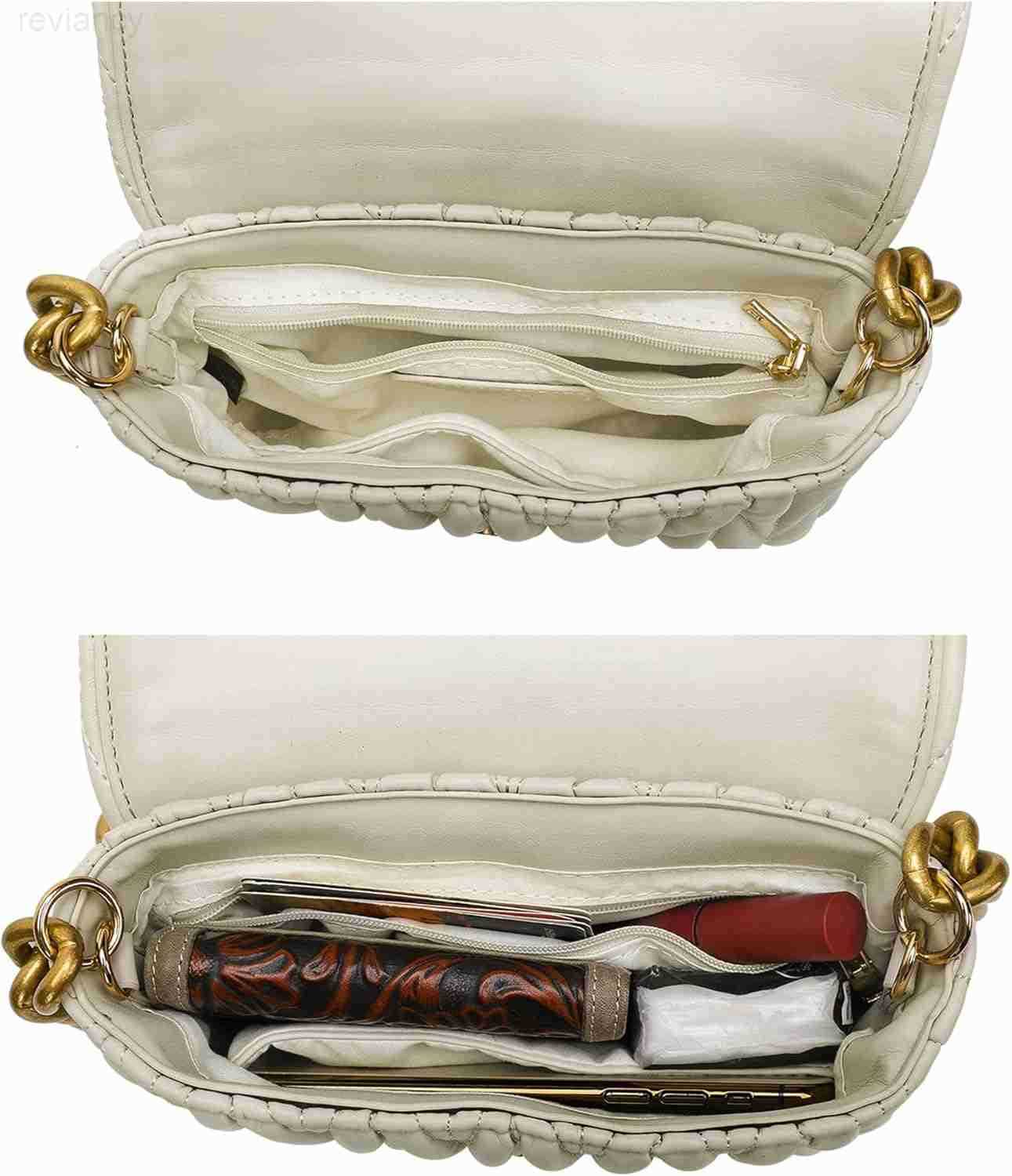 West Quilted Small Shoulder Bag for Women Y2K Trendy Cute Clutch Underarm Purse with 2 Removable StrapsW250908