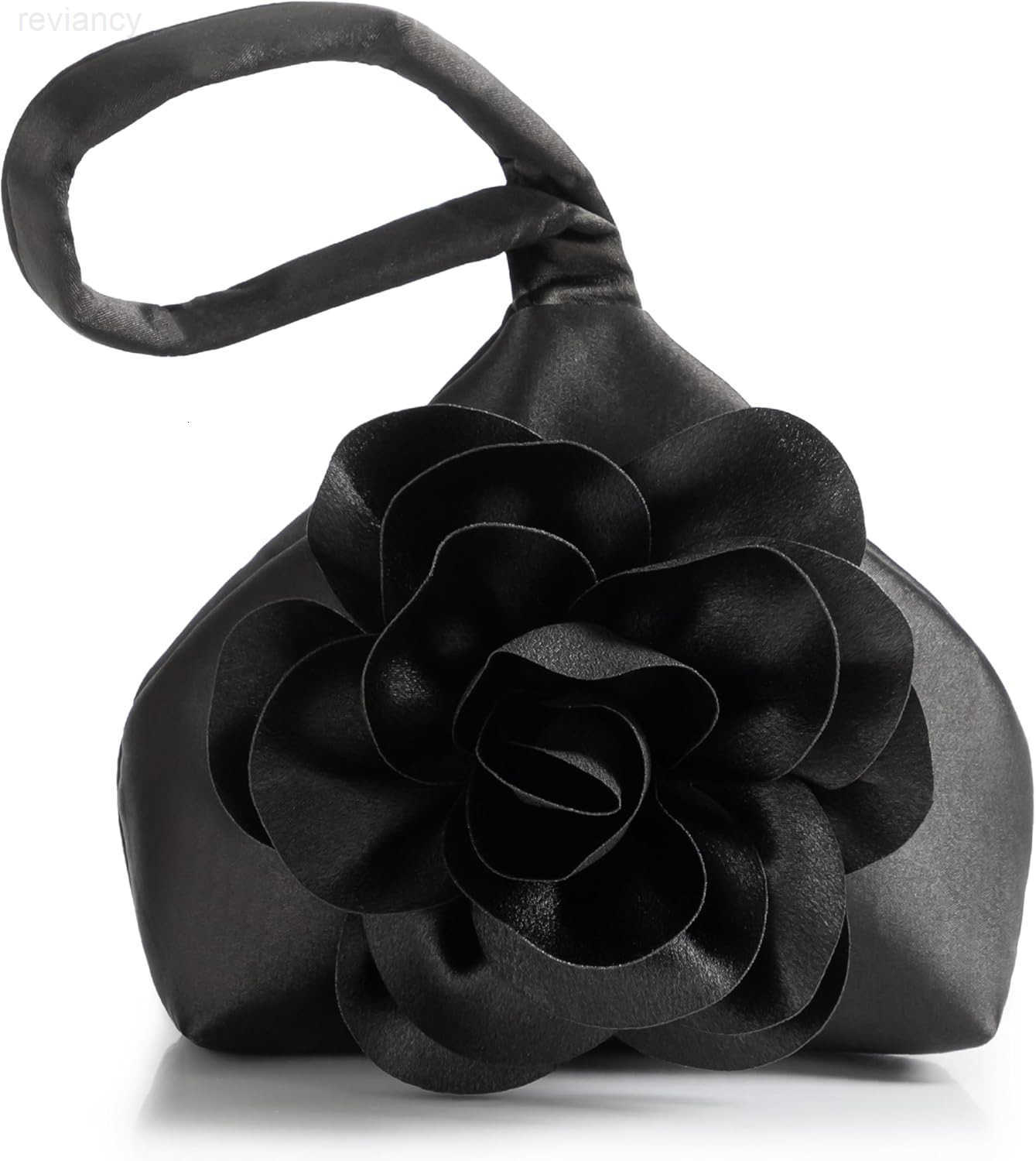 Clutch Purses for Women Evening Bags Flower Satin Handbag Classy Wristlet Purse for Party Daily WeddingW250908