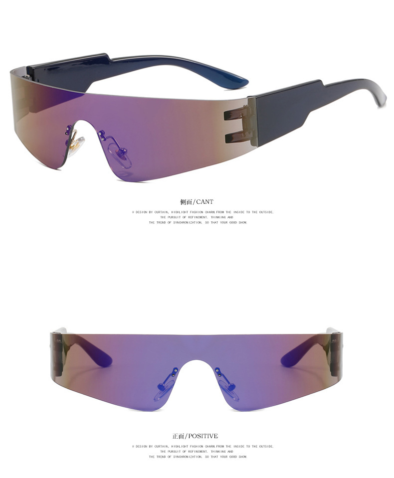 Fashion Women's Sunglasses Fashion Personalised Glasses Decorative Use Glasses Siamese Lens Design Mens Sports Glasses Designer Sunglasses Radiat