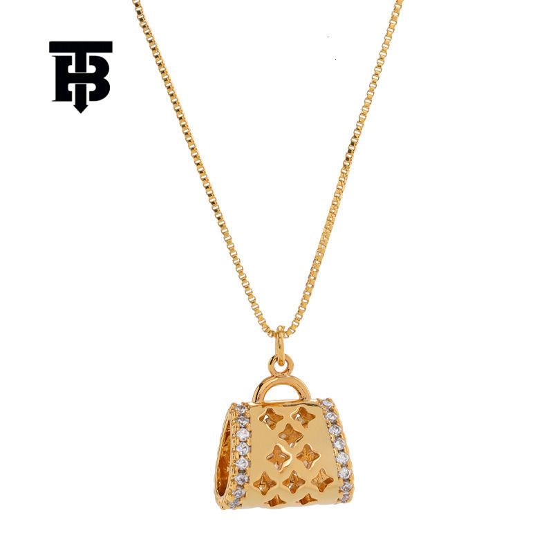 TB BHULAMTE French Retro Light Luxury Elegant Designer Bag Design Pendant Necklace Women's Accessories High-end Niche Personality Small Chanel St