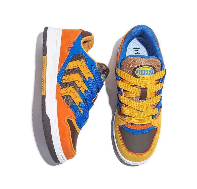 Jifffly free shipping designer Running Shoes mens womans sport outdoor trainers casual vintage teenager height increase sneakers red yellow