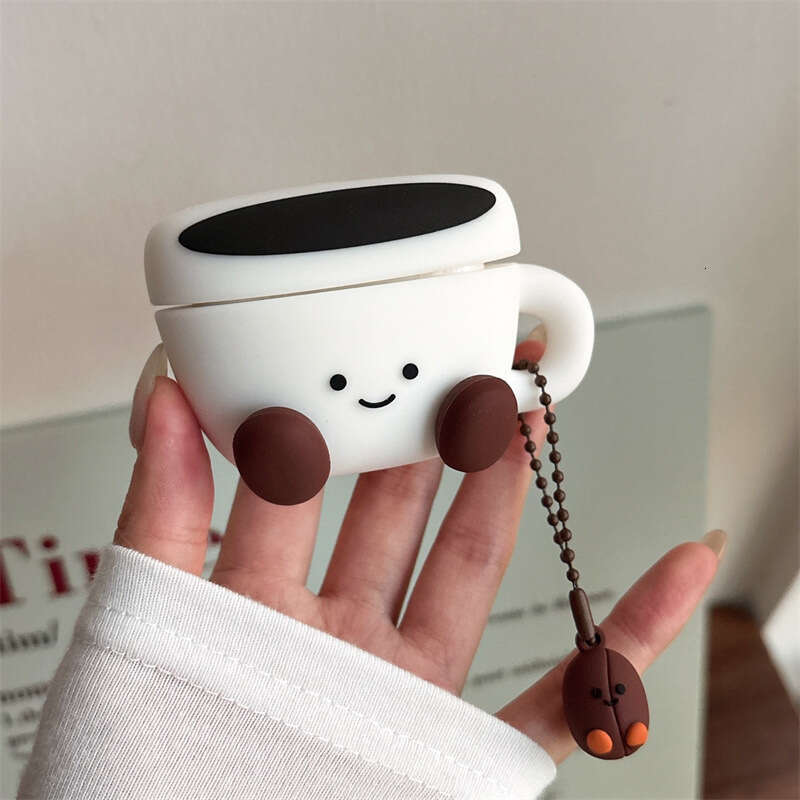 DHgargets Jellycat 3D Smiley Face Coffee Cup Compatible with 4/3 Earphone Protective Case Cover 2 Pro Third Generation Creative - view 5