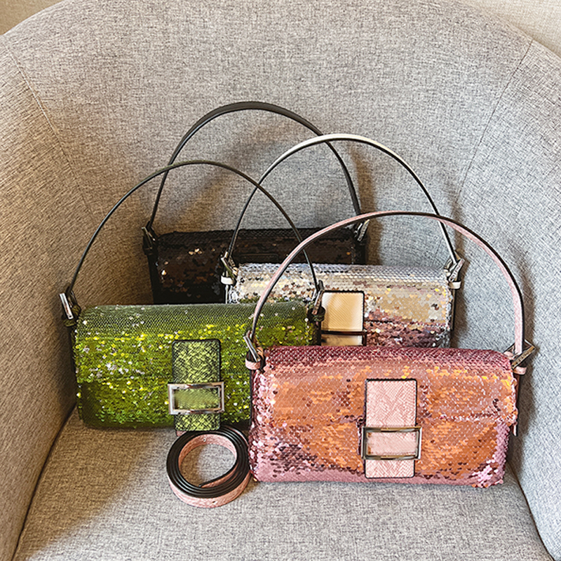 Cross Body Bag Sequin Beach Tote Bag Shoulder Bags Designer Bags Sequins Party Handbags Leather Gold Clutch Bag Luxurys Evening Bag