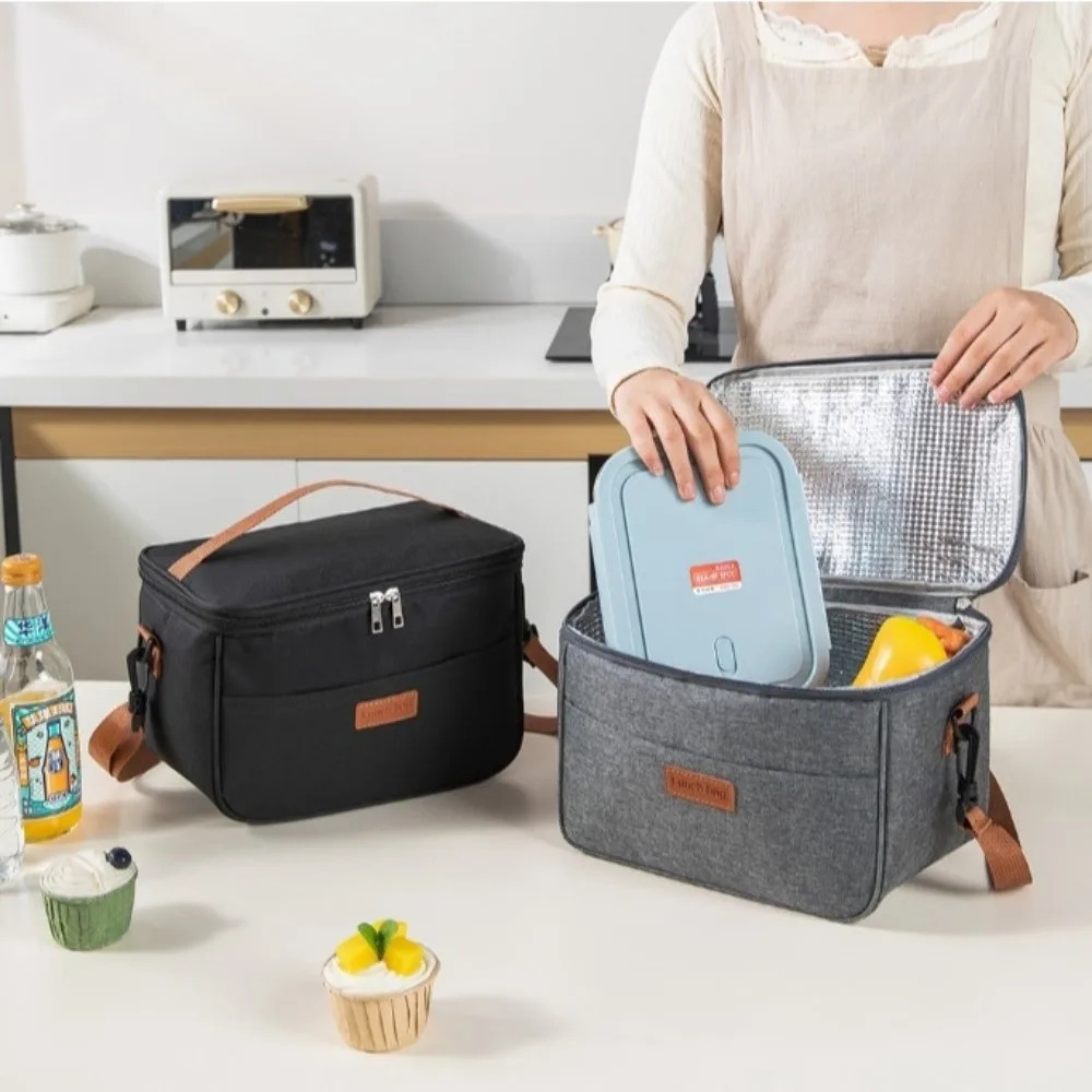Portable Multifunctional Lunch Bag Large Capacity Thermal Waterproof Insulated Bag Travel Cooler Picnic Lunch Box Outdoor 250908