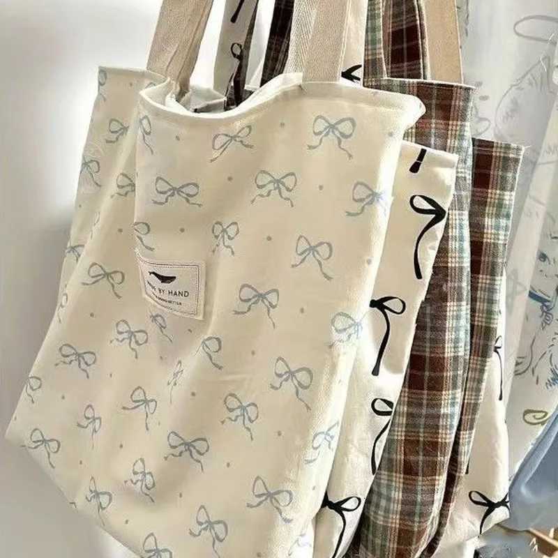 New Female Student Korean Version Shoulder Bag Commuting Large Capacity Tote Bag Bow Tie Handbag Shopping Bag R250908