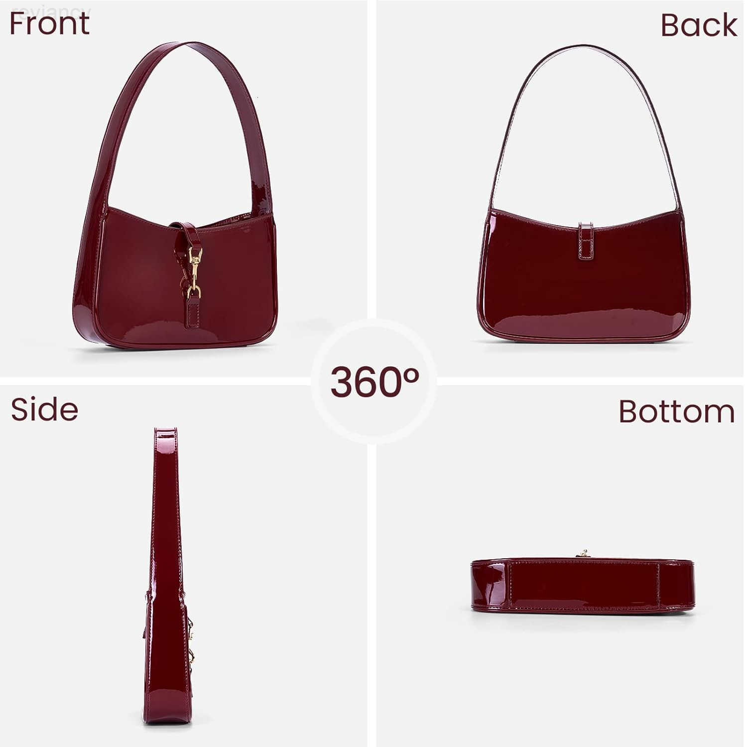 Shoulder Bags for Women Y2k Trendy Purse Cute Hobo Tote Handbag Mini Clutch Purse Underarm Bag With Zipper ClosureW250908