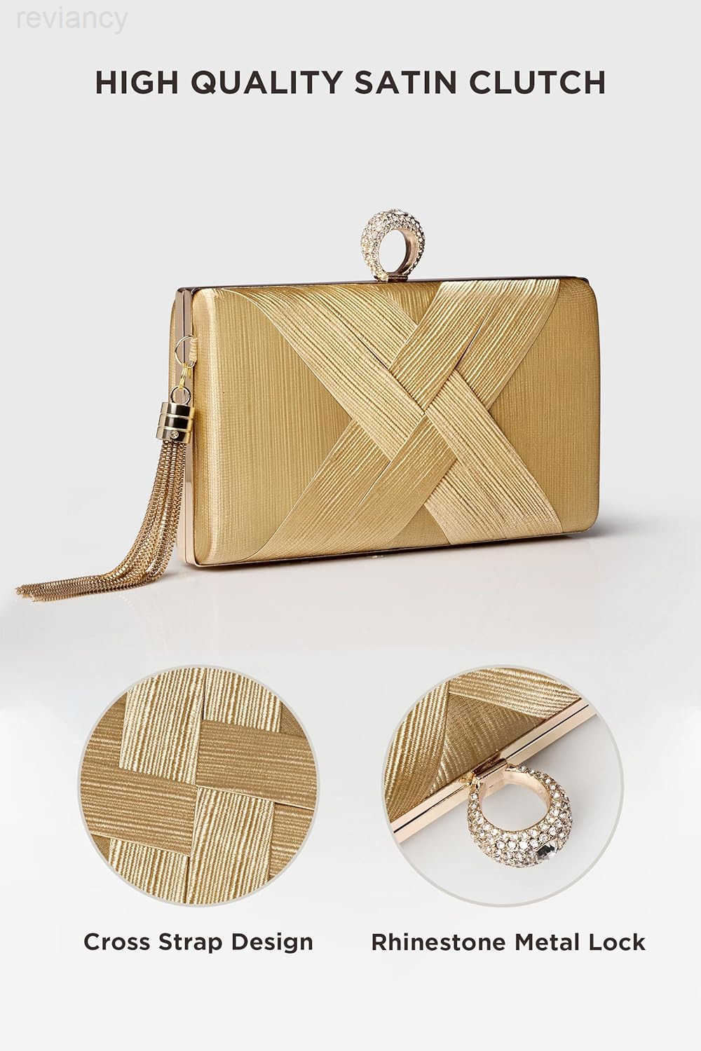 Clutch Purses for Women Evening Bag Tassel Pendant Clutch for Bride Party Prom WeddingW250908