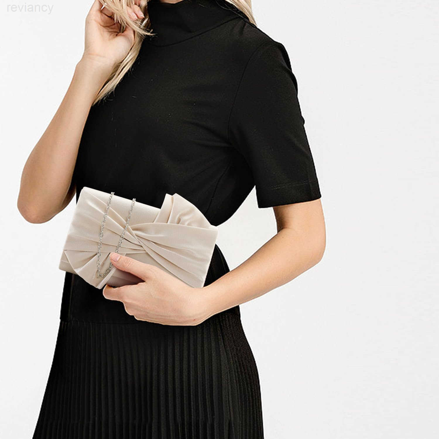 Satin Clutch purse evening bag for women party wedding handbagW250908