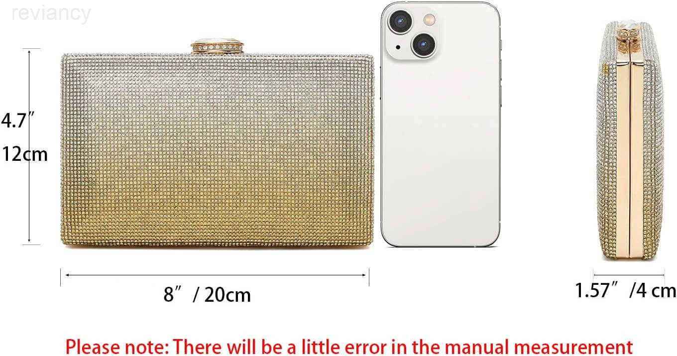 Womens Sparkling Clutch Purse Elegant Glitter Evening Bags Bling Evening Handbag for Dance Wedding Party Prom BrideW250908