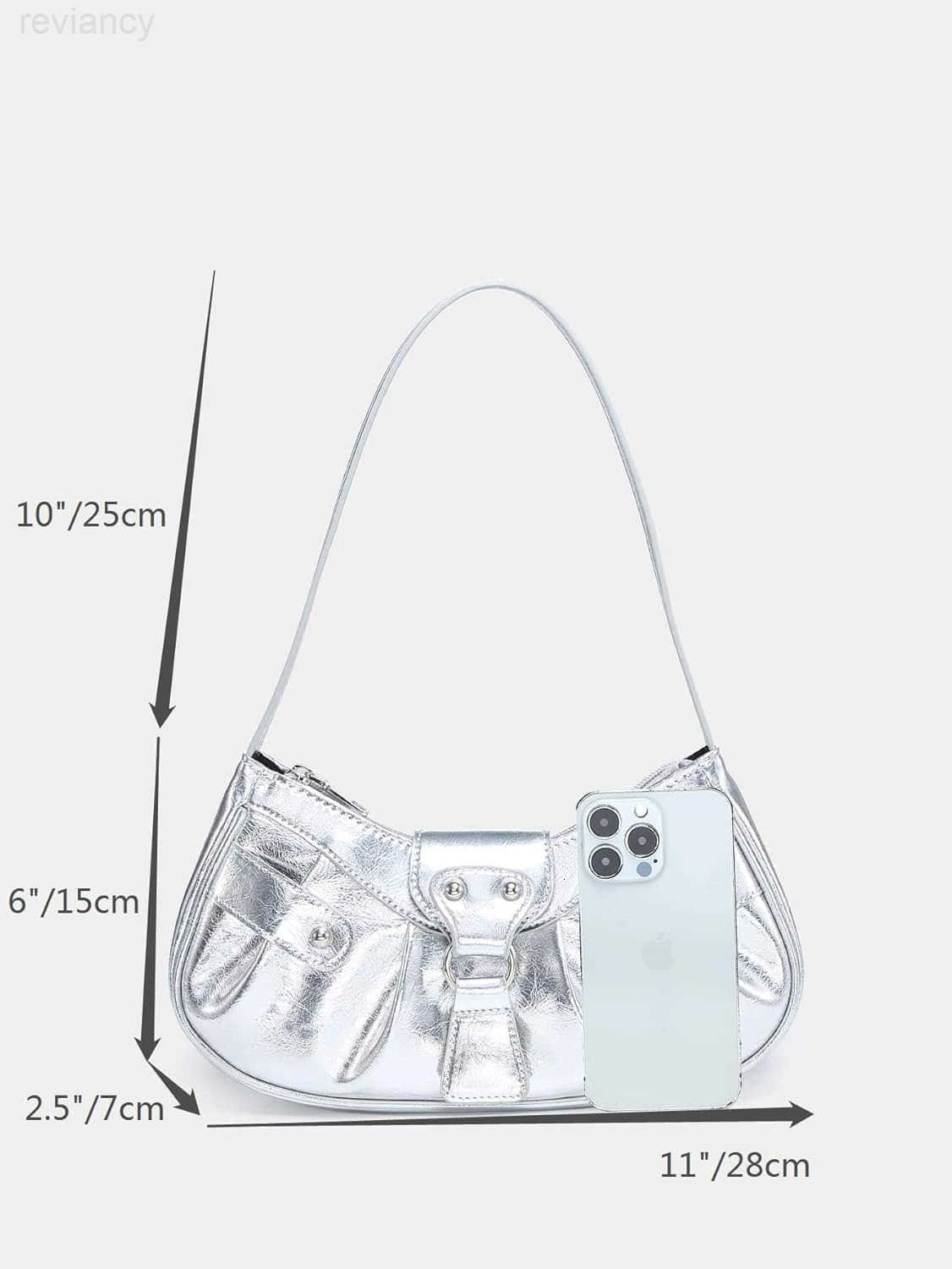 Womens Pleated Hobo Shoulder Bag PU Leather Clutch HandbagW250908