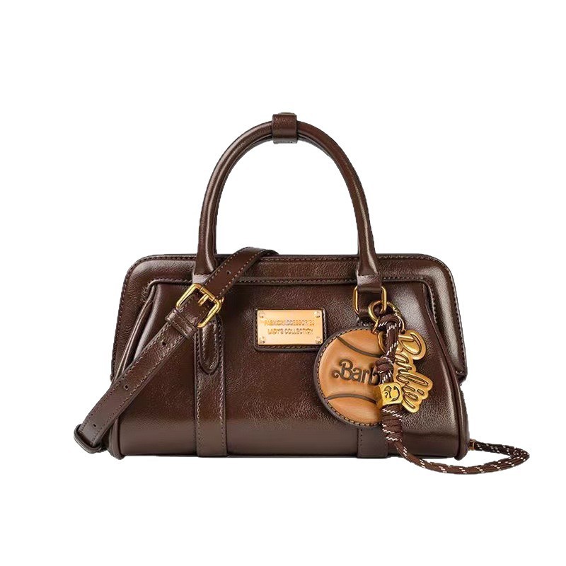 free shipping CHARHP&KEJNT Handheld Bowling Bag Women Maillard Small Square Bag Large Capacity Commuter Single Shoulder Crossbody Bag hot