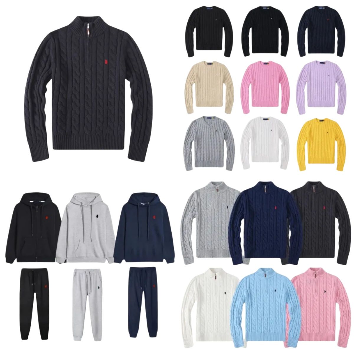 Men Designer Sweaters Autumn/Winter Pullover Sweater Embroidered Jacquard Fashion Loose Men women Casual Knitwear High End Sweaters