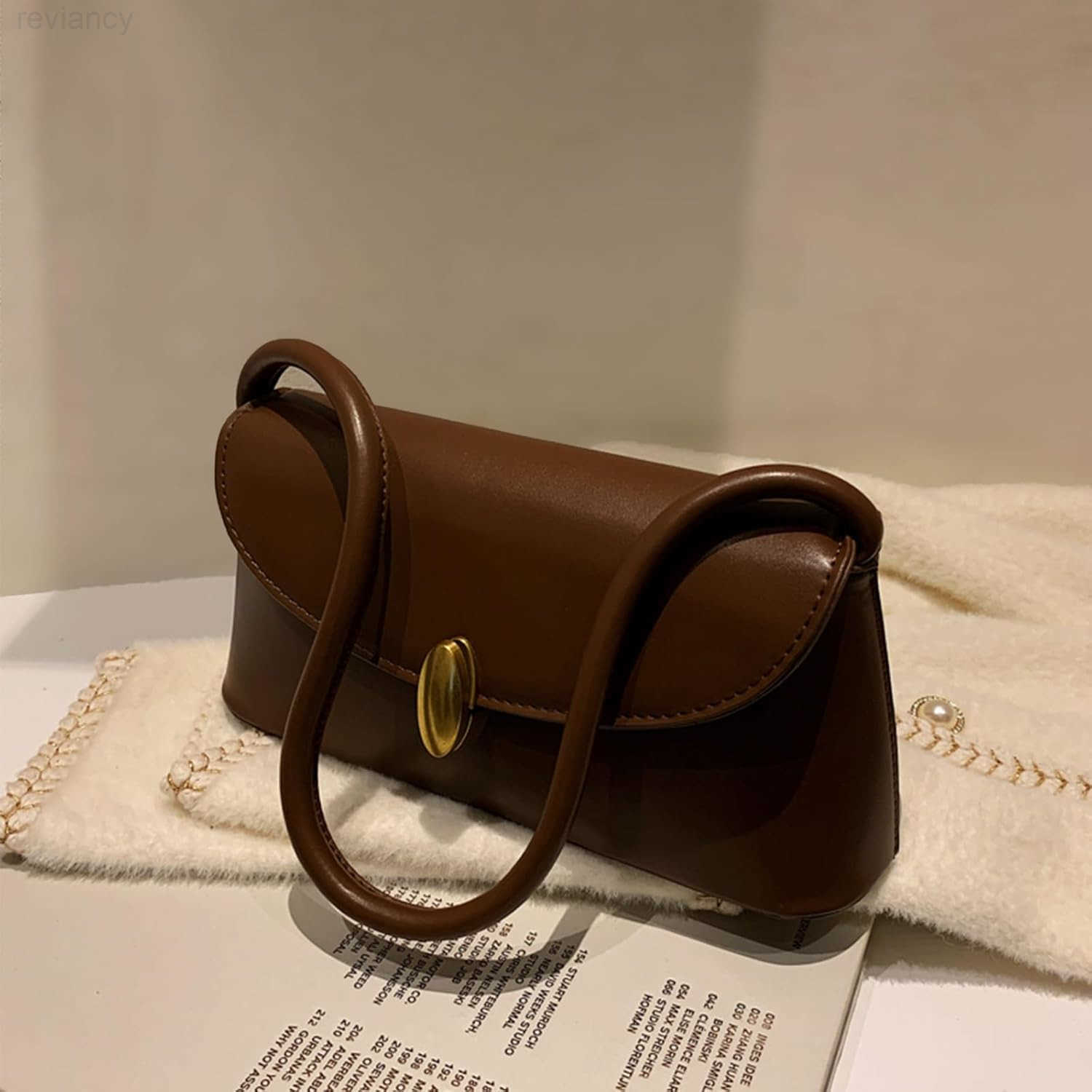 Shoulder Bag for Women Leather Small Tote Handbag Hobo Cute CluTCh Shoulder Purse Vantage DesignW250908