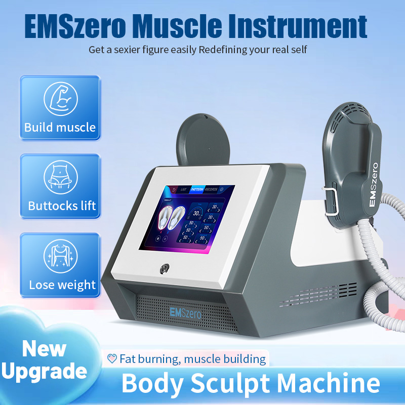 EMSzero Slimming HIEMT RF Electro Magnetic Stimulation Body Sculpting and Muscle Building Machine 15 Tesla 6500W 200HZ EMSslim Fat Loss Salon Machine