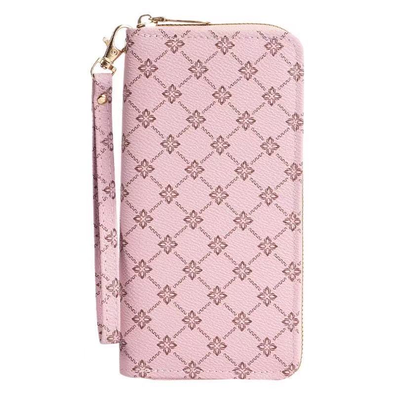 New Long Designer Wallet, Fashionable Double Zipper Large Capacity Women's Wallet
