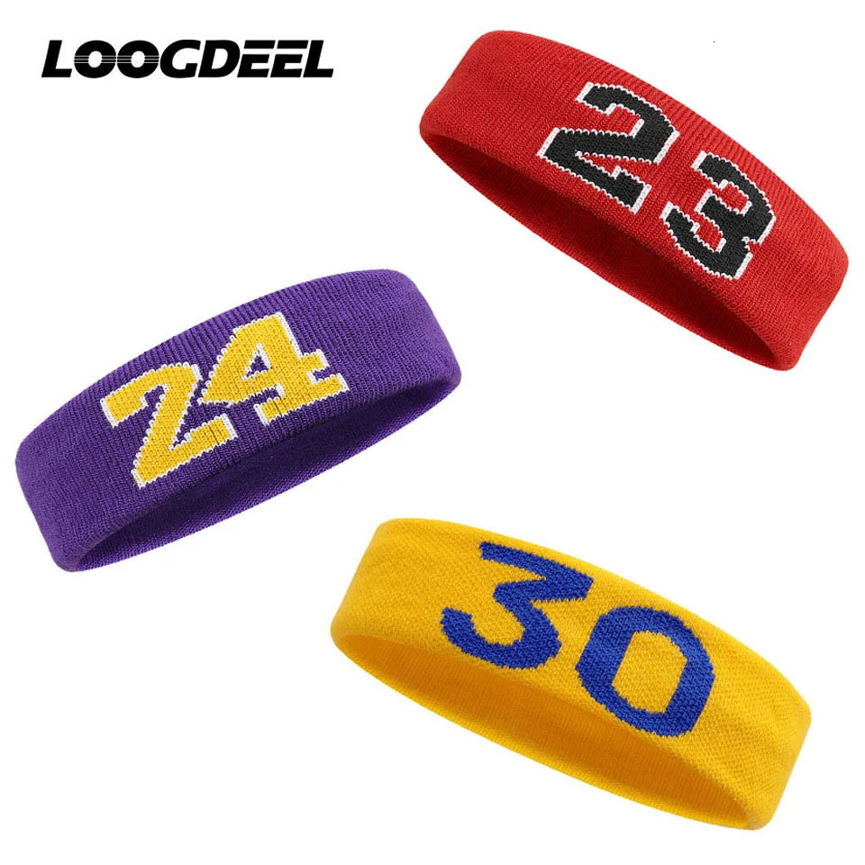 Loogdeel 1PCS Sports Headband High Elastic Antiperspirant Sweatband Basketball Tennis Adults Kids Gym Fitness Sweat Hair Band 250908
