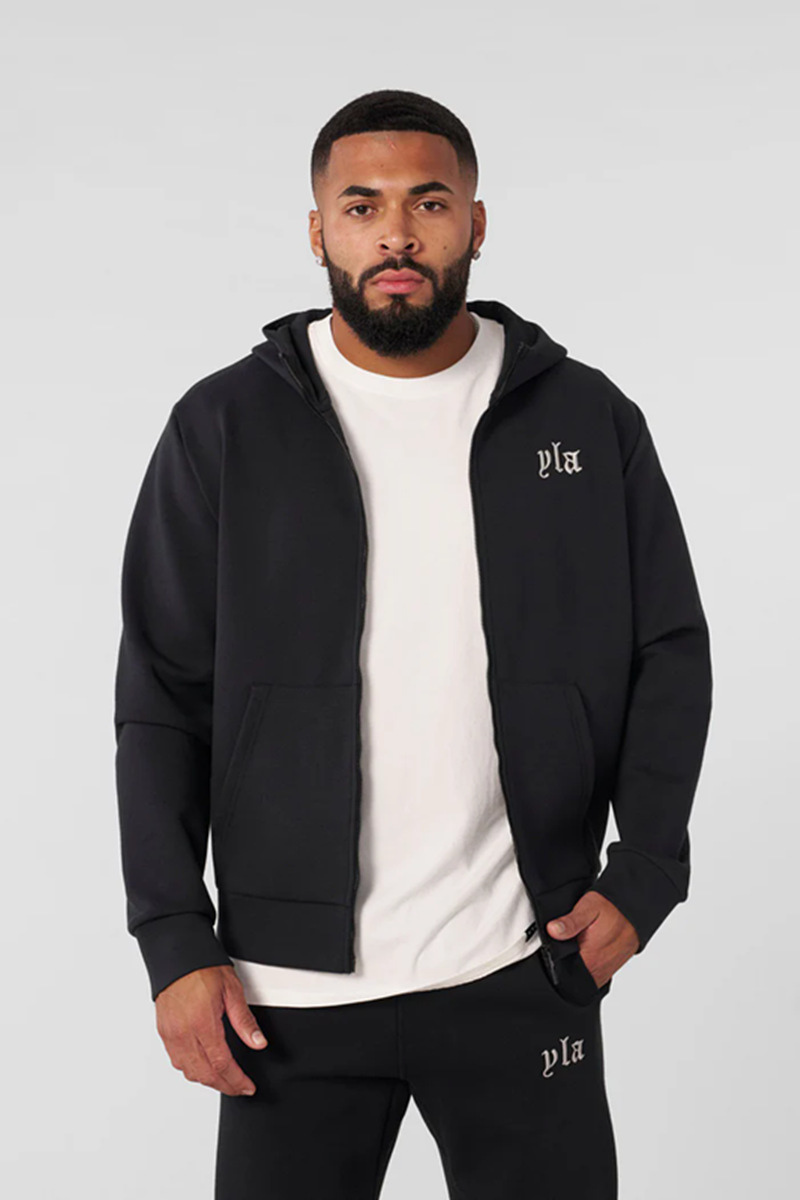 Men's Hoodies Sweatshirts YOUNG LA American Mens Super Large Hoodie Double Layer Composite Fabric Printed Sports Coat