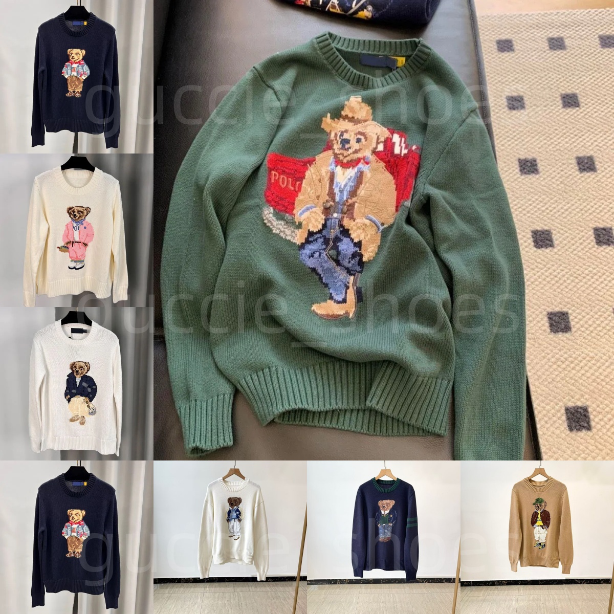 Hoodies Sweatshirts Mens Paul Polo Pullover Hooded Hoodie Womens Solid Cotton Loose Sweater Casual Wear