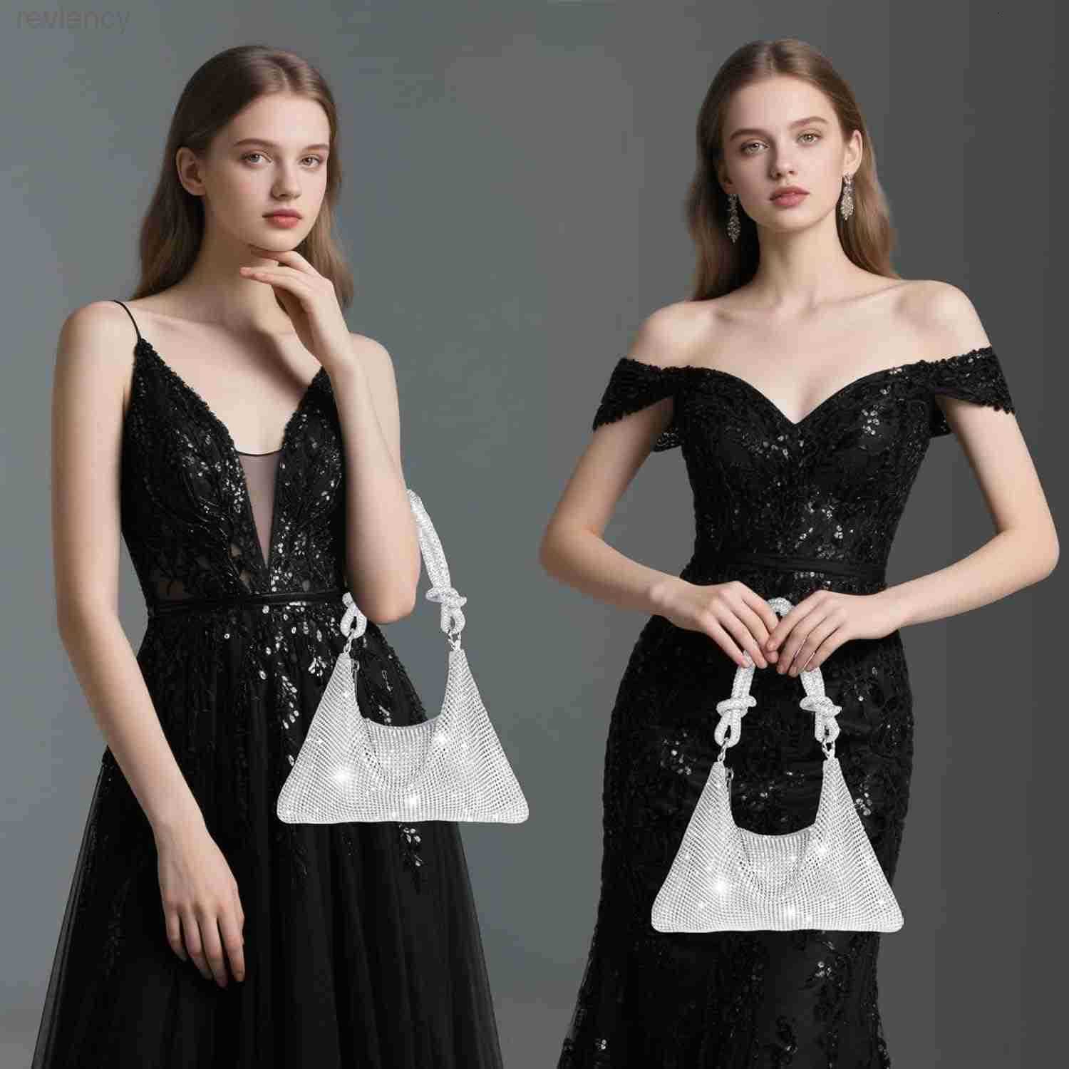 Clutch Purse for WomenSparkly Rhinestone Evening Bag Wedding Party AccessoriesHandbag Fits PhoneWallet LipstickW250908