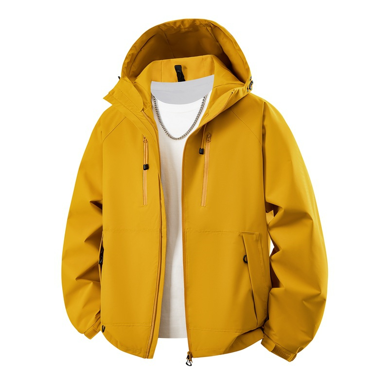 Free shipping Mens solid color mountaineering jacket outdoor leisure jackets windproof and waterproof couple mountain climbing suit