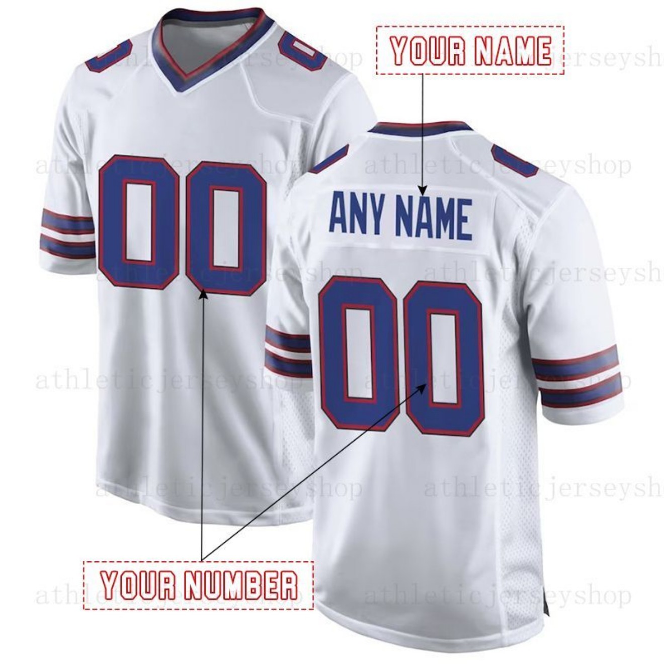 17 Josh Allen Football Jerseys Diggs Knox Rousseau Davis Miller Elam Milano kelly cook Oliver Poyer Kincaid White Hamlin Embroidery Custom636