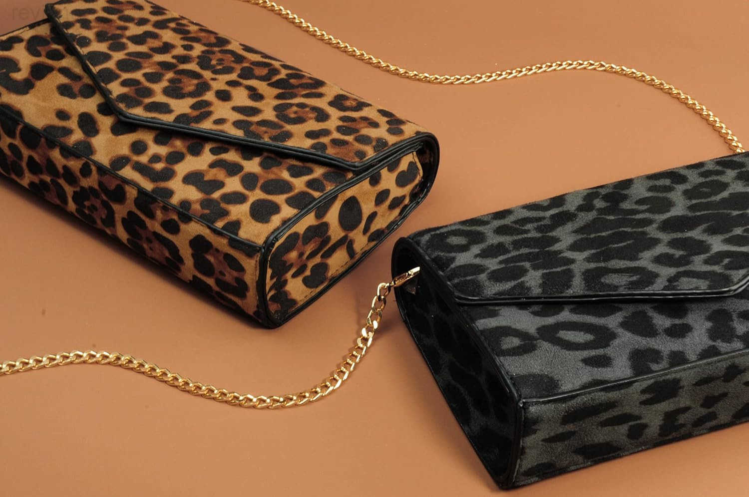 Leopard Print Envelope Evening Clutch Women Chain Shoulder BagW250908