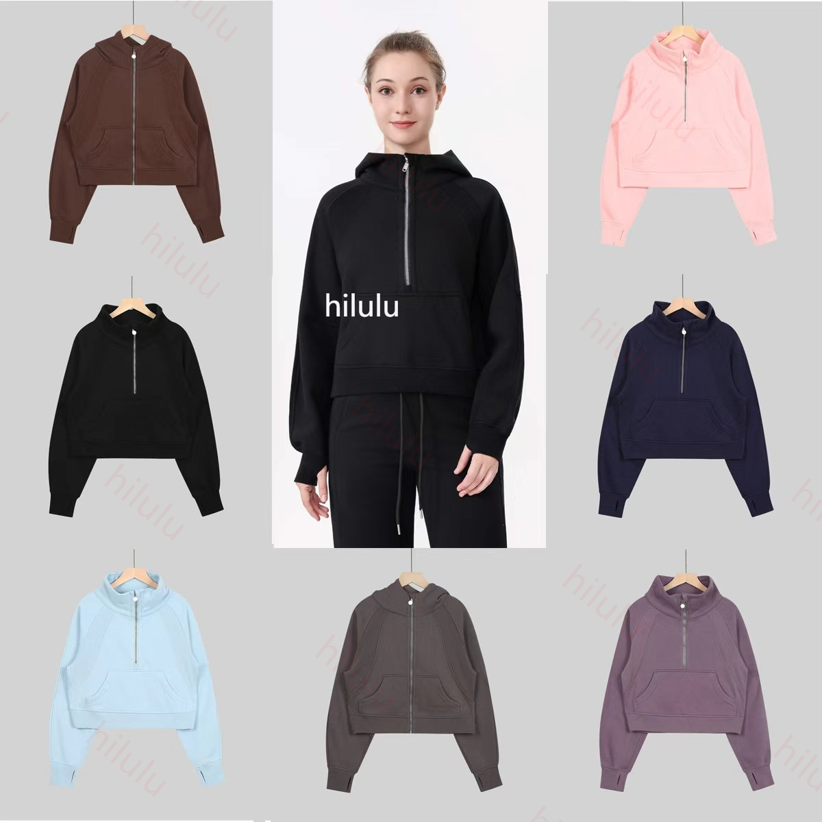Hoodie Diving Hoodies Jogger Jacket Golden zipper Yogawomen Jackets Workout Clothes Women Oversized outdoor Chic Clothing Hoodie athletic Wear gym Yoga Jacket