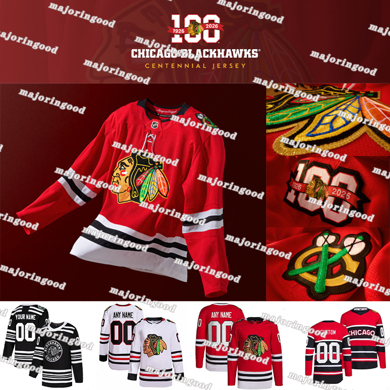 #98 ConnorS Bedard chicago hockey jersey blackhawksS jersey #55 Artyom Levshunov Frank Nazar Spencer Knight Teuvo Teravainen Anton Frondell Jason Dickinson jerseys