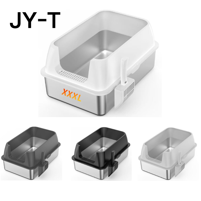 Factory Wholesale: Spacious Leak-Free Feline Toilet for Cats with Simple Cleaning Design Including shovel - JY-T